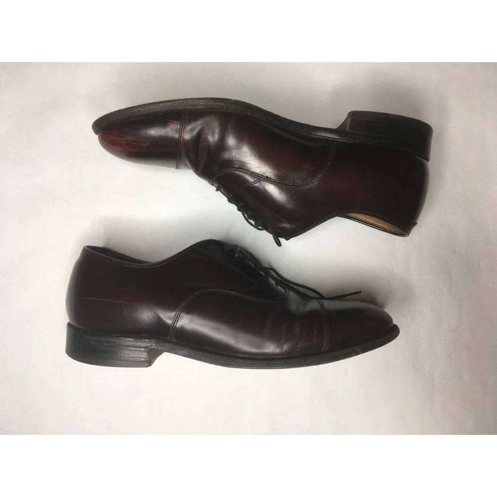 JOHNSTON & MURPHY Optima Mens Dress Shoes Size‎ 8.5 Oxford, Burgundy, Q